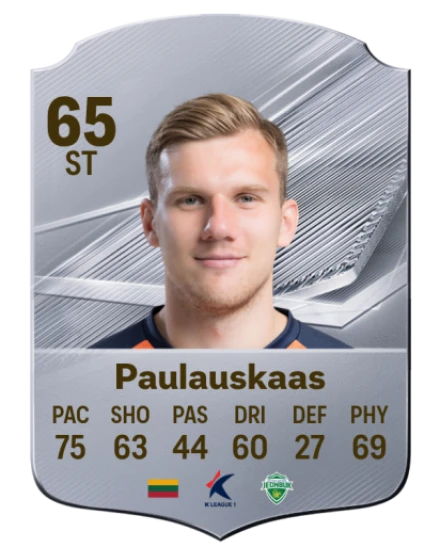Paulauskaas 65 Silver ST FC 27 card