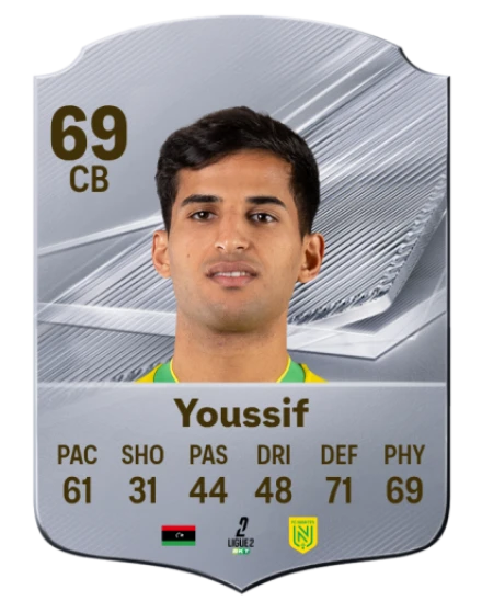 Youssif 69 Silver CB FC 27 card