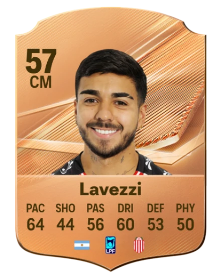 Lavezzi 57 Bronze CM FC 27 card