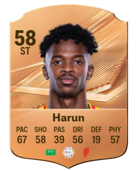 Harun 58 Bronze ST FC 27 card