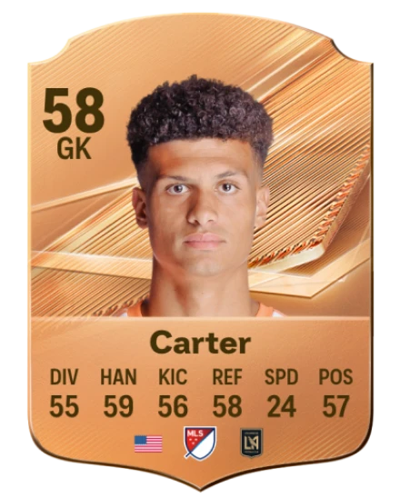 Carter 58 Bronze GK FC 27 card