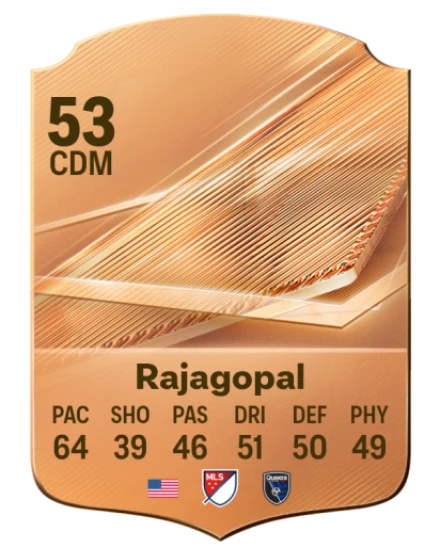 Rajagopal 53 Rare CDM FC 26 card