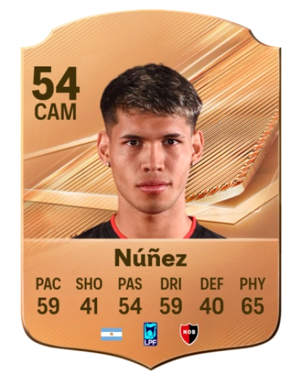 Núñez 54 Bronze CAM FC 27 card