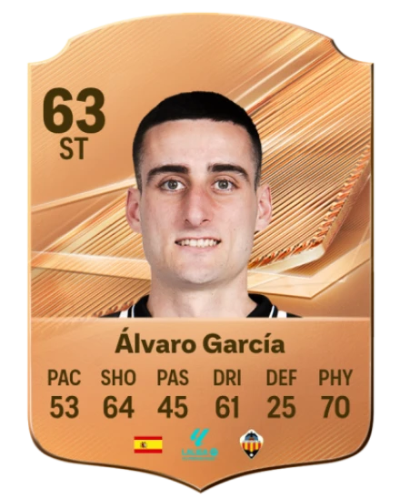 Álvaro García 63 Bronze ST FC 27 card