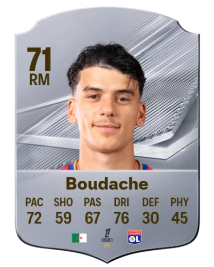Boudache 71 Silver RM FC 27 card