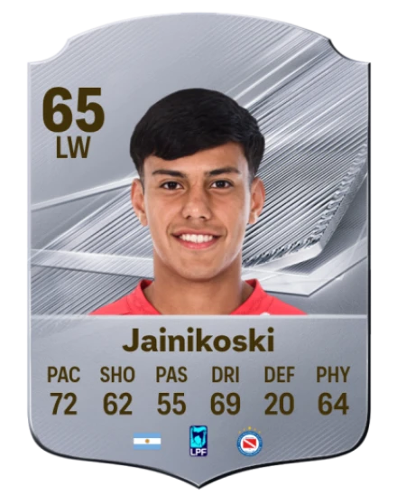 Jainikoski 65 Silver LW FC 27 card