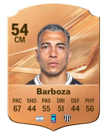 Barboza 54 Bronze CM FC 27 card