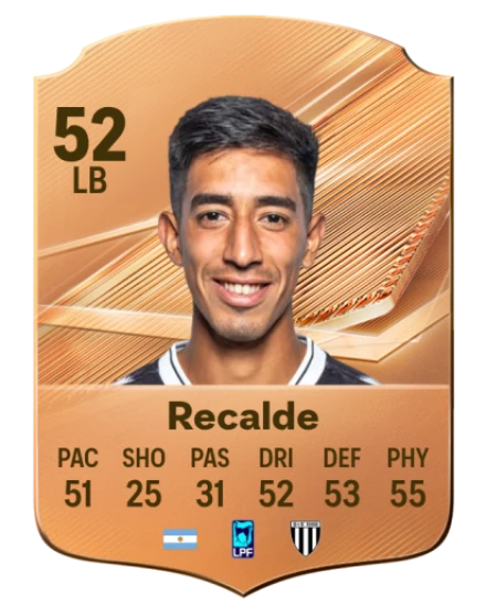Recalde 52 Bronze LB FC 27 card