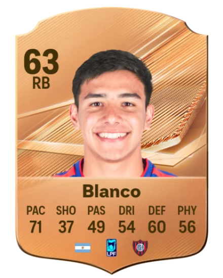 Blanco 63 Bronze RB FC 27 card