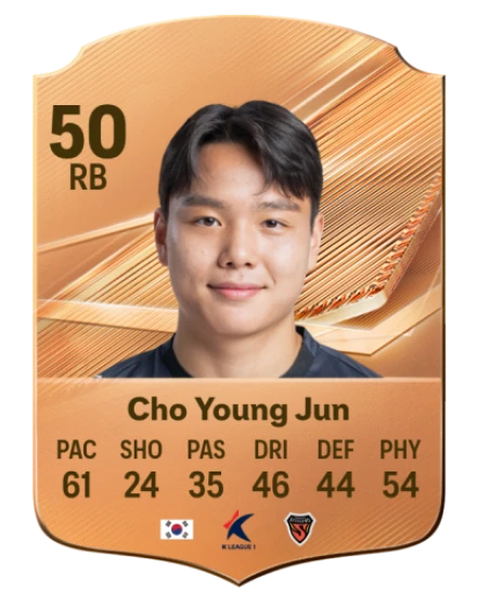 Cho Young Jun 50 Bronze RB FC 27 card