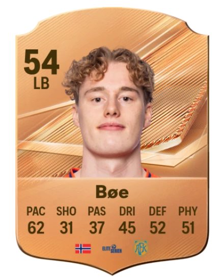 Bøe 54 Bronze LB FC 27 card
