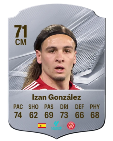 Izan González 71 Silver CM FC 27 card