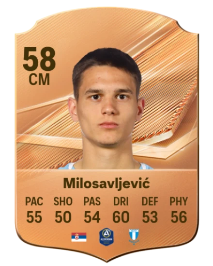 Milosavljević 58 Bronze CM FC 27 card