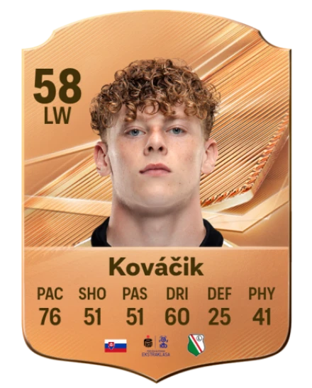 Kováčik 58 Bronze LW FC 27 card