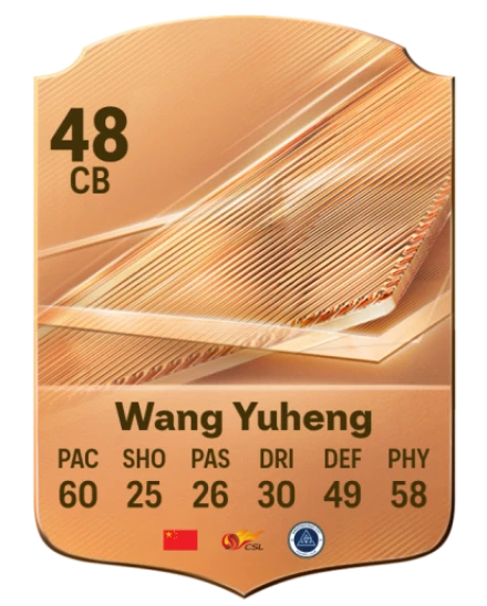 Wang Yuheng 48 Bronze CB FC 27 card