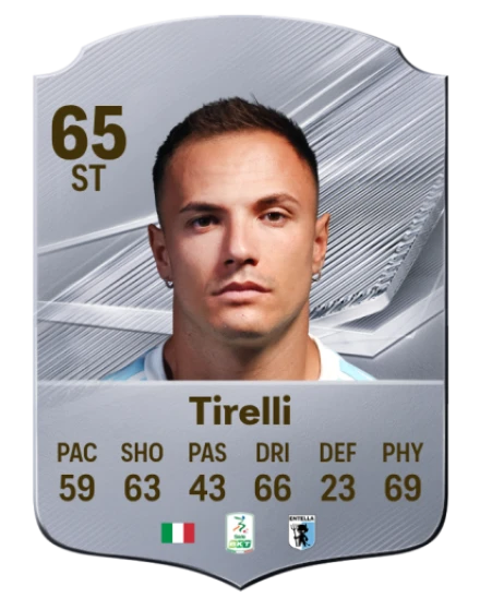 Tirelli 65 Silver ST FC 27 card
