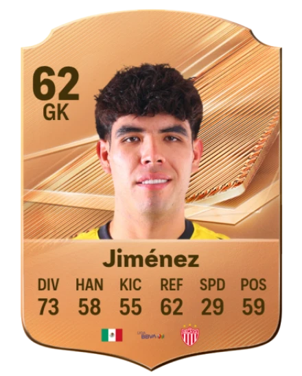 Jiménez 62 Bronze GK FC 27 card