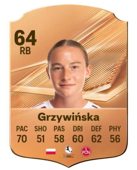 Grzywińska 64 Bronze RB FC 27 card