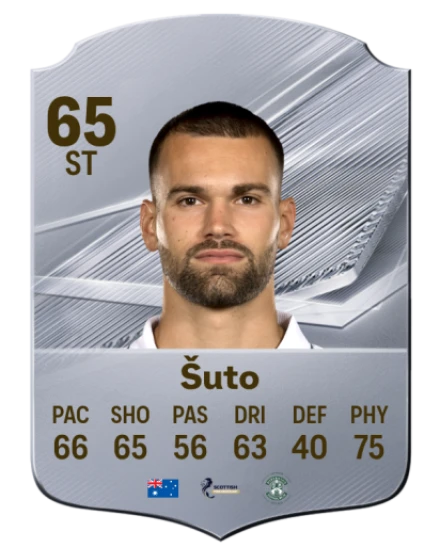Šuto 65 Silver ST FC 27 card