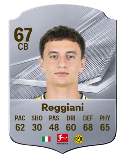 Reggiani 67 Silver CB FC 27 card