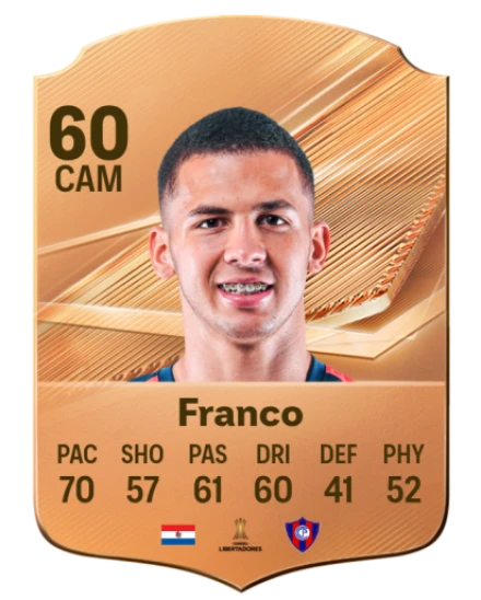 Franco 60 Bronze CAM FC 27 card