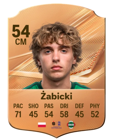 Żabicki 54 Bronze CM FC 27 card