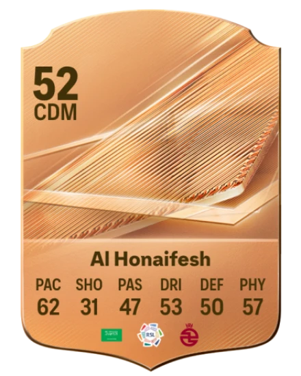 Al Honaifesh 52 Bronze CDM FC 27 card
