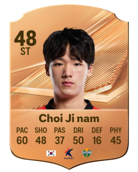 Choi Ji nam 48 Bronze ST FC 27 card