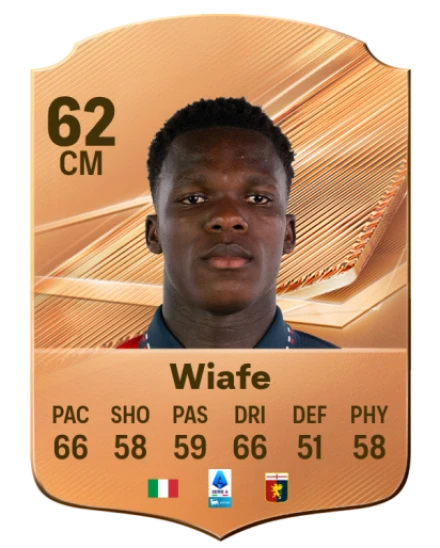 Wiafe 62 Bronze CM FC 27 card