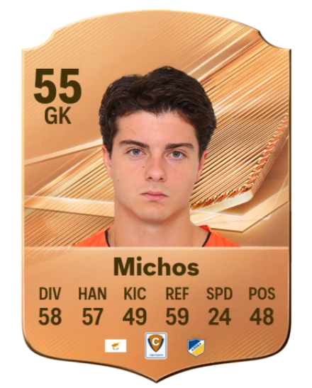 Michos 55 Bronze GK FC 27 card