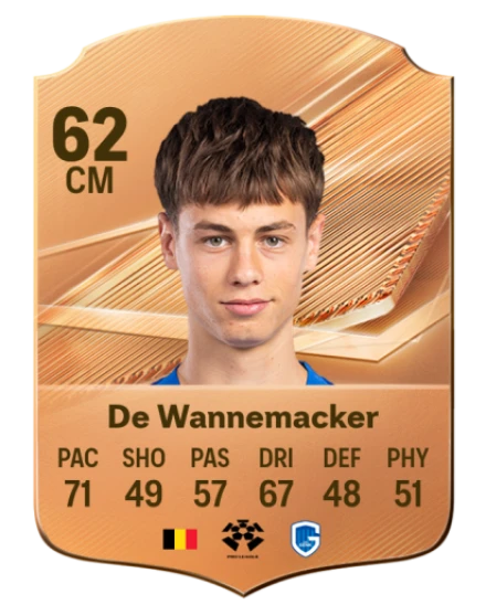 De Wannemacker 62 Bronze CM FC 27 card