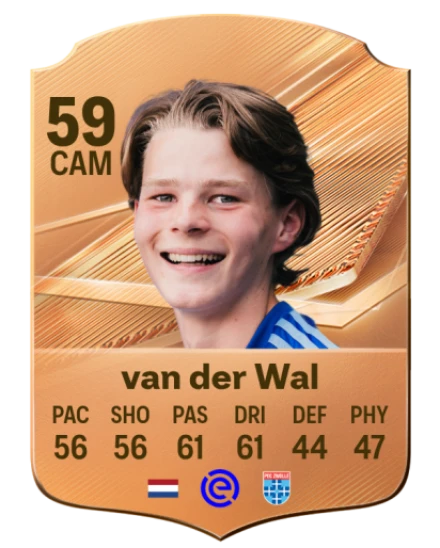 van der Wal 59 Bronze CAM FC 27 card