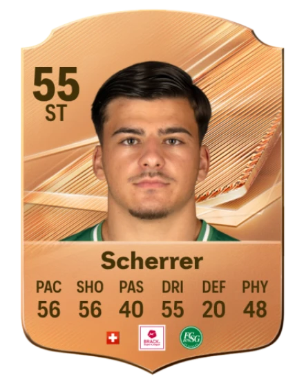 Scherrer 55 Bronze ST FC 27 card
