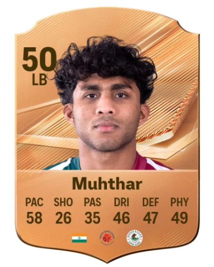 Muhthar 50 Bronze LB FC 27 card