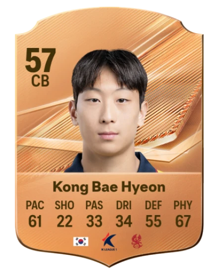 Kong Bae Hyeon 57 Bronze CB FC 27 card