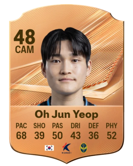 Oh Jun Yeop 48 Bronze CAM FC 27 card