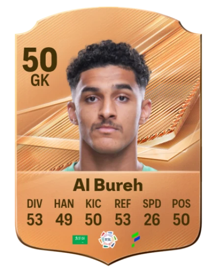 Al Bureh 50 Bronze GK FC 27 card