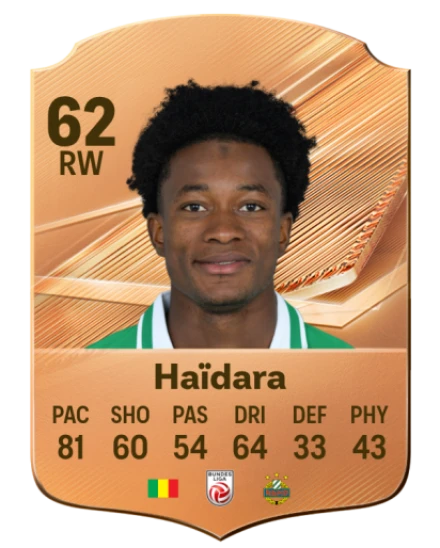 Haïdara 62 Bronze RW FC 27 card