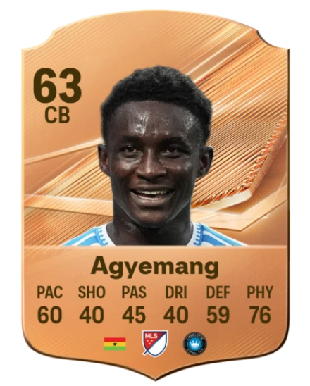 Agyemang 63 Bronze CB FC 27 card