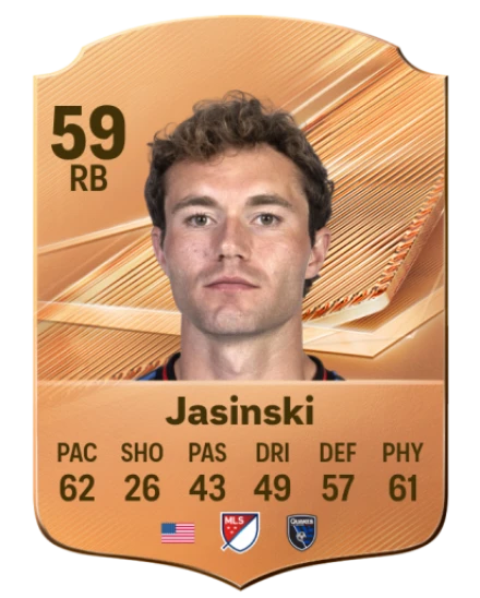 Jasinski 59 Common RB FC 26 card