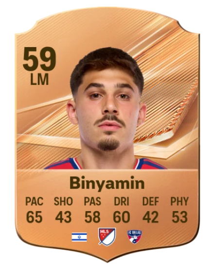Binyamin 59 Bronze LM FC 27 card