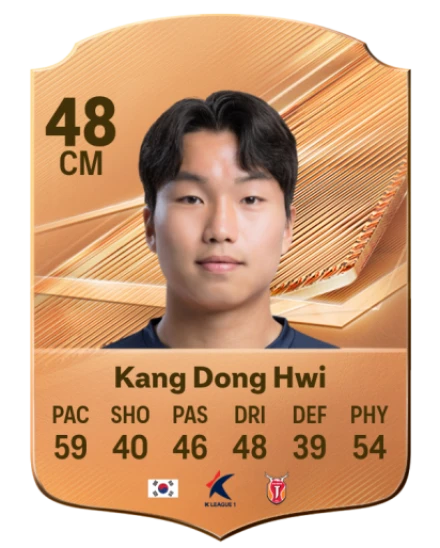 Kang Dong Hwi 48 Bronze CM FC 27 card