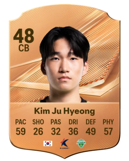 Kim Ju Hyeong 48 Bronze CB FC 27 card