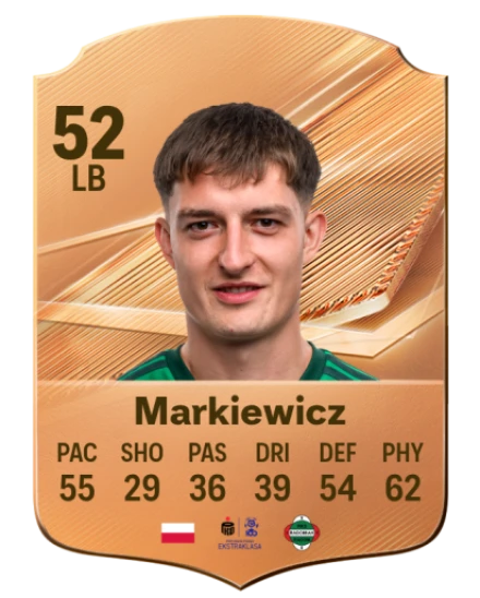 Markiewicz 52 Bronze LB FC 27 card