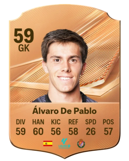 Álvaro De Pablo 59 Bronze GK FC 27 card