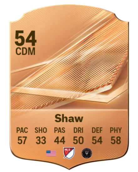Shaw 54 Bronze CDM FC 27 card