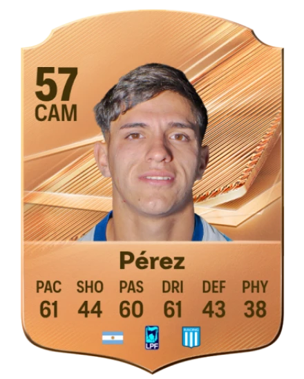Pérez 57 Bronze CAM FC 27 card
