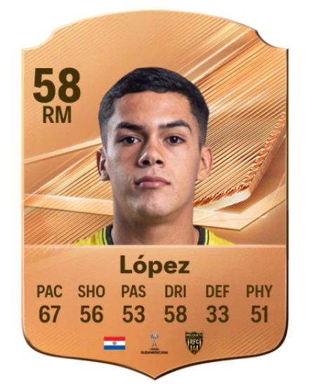 López 58 Bronze RM FC 27 card
