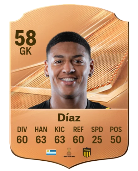 Díaz 58 Bronze GK FC 27 card