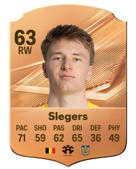 Slegers 63 Bronze RW FC 27 card